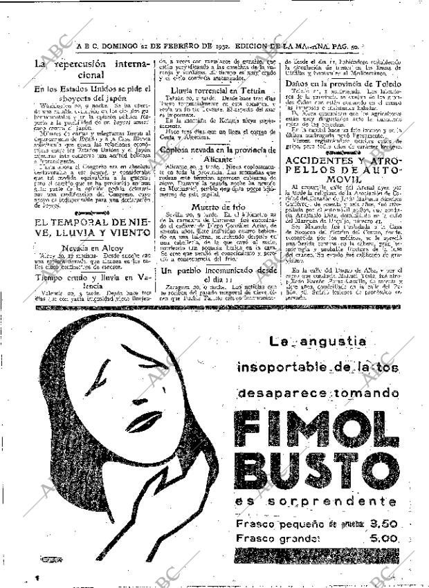 ABC MADRID 21-02-1932 página 50