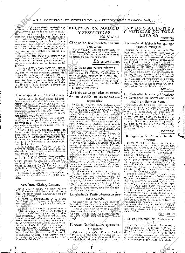 ABC MADRID 21-02-1932 página 54