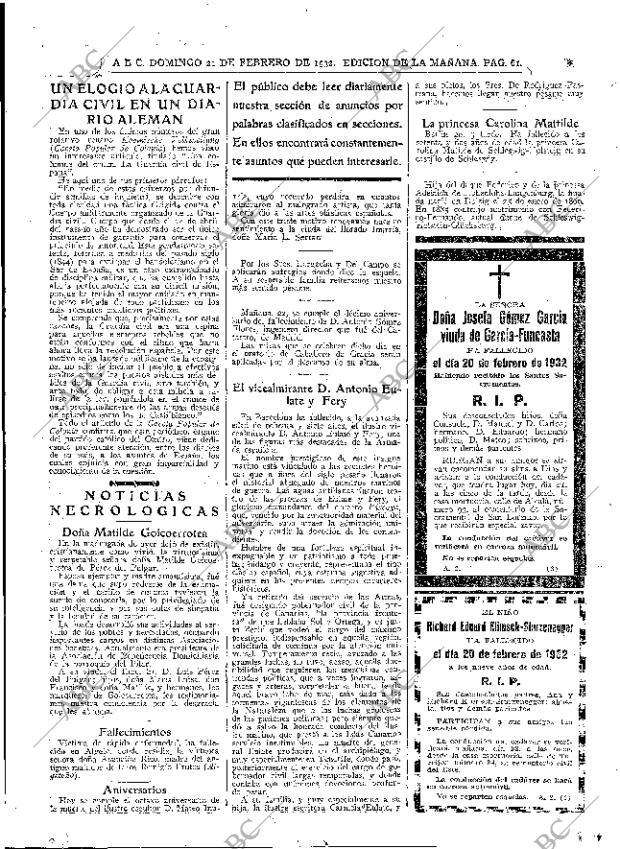 ABC MADRID 21-02-1932 página 61