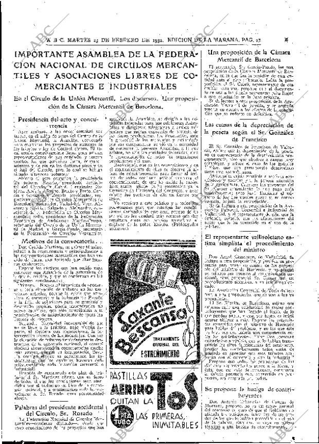 ABC MADRID 23-02-1932 página 27