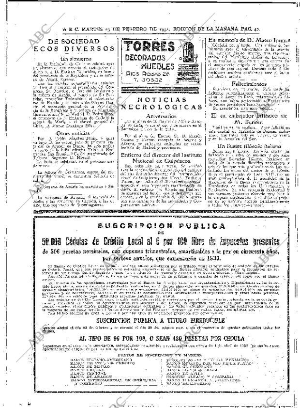 ABC MADRID 23-02-1932 página 40