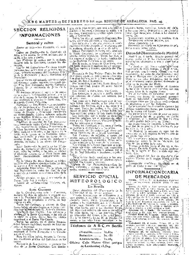 ABC SEVILLA 23-02-1932 página 42