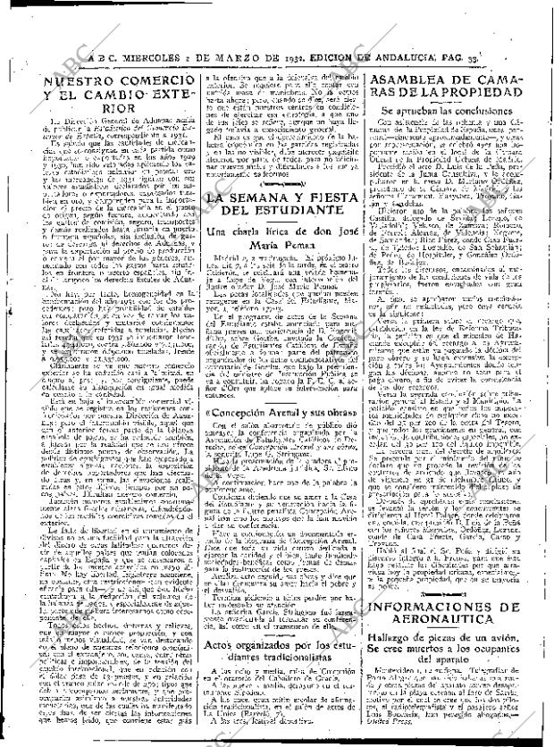 ABC SEVILLA 02-03-1932 página 33