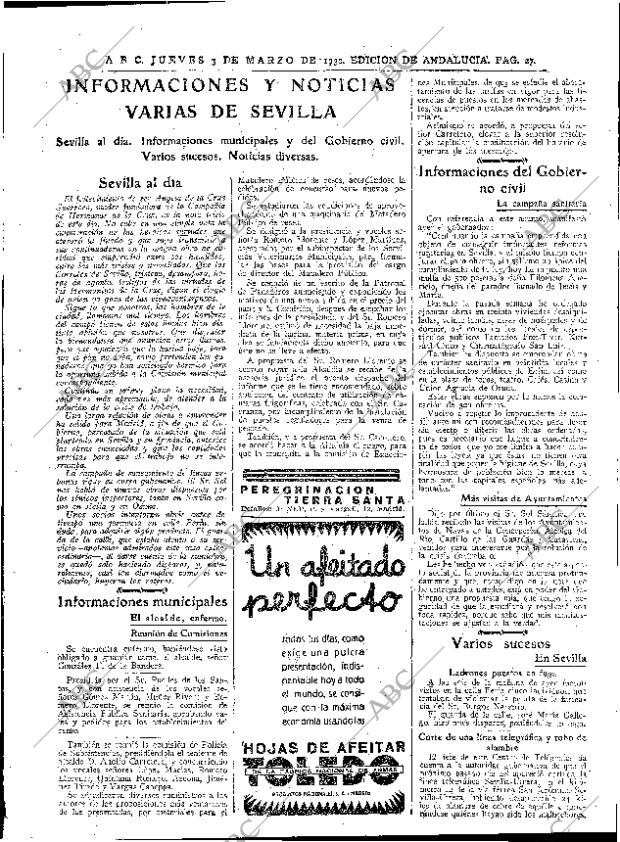 ABC SEVILLA 03-03-1932 página 23