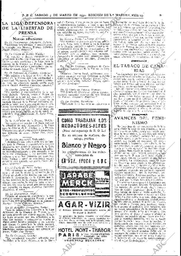 ABC MADRID 05-03-1932 página 23