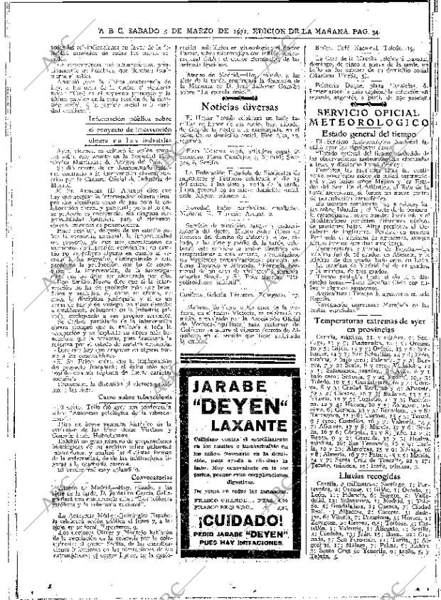 ABC MADRID 05-03-1932 página 34