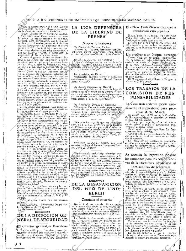 ABC MADRID 11-03-1932 página 16