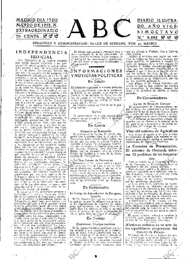 ABC MADRID 13-03-1932 página 33