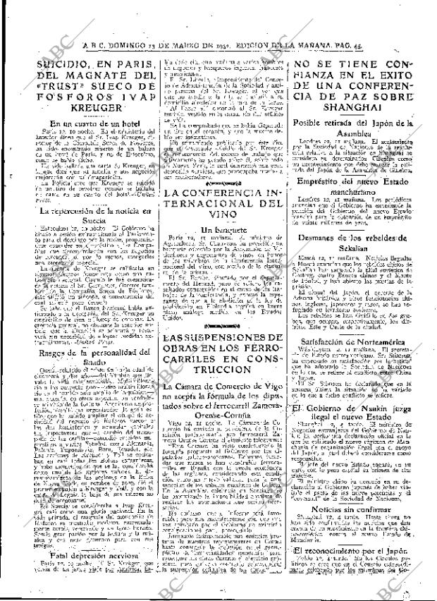 ABC MADRID 13-03-1932 página 45