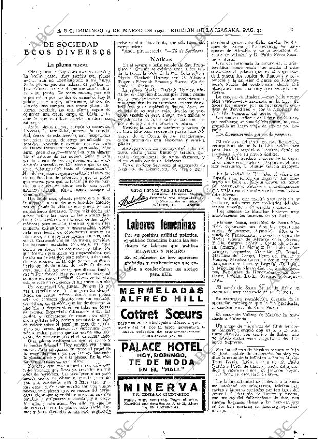 ABC MADRID 13-03-1932 página 47