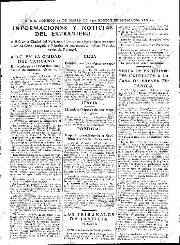 ABC SEVILLA 13-03-1932 página 41