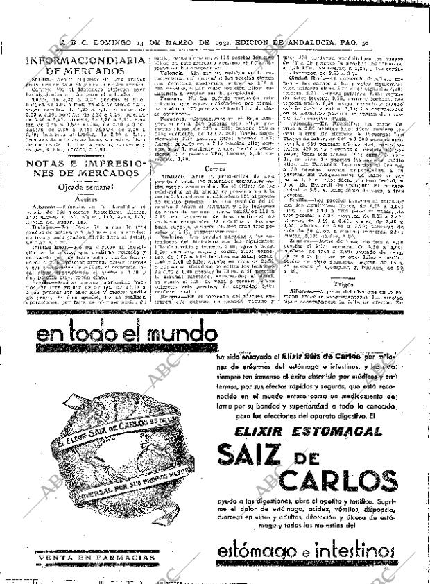 ABC SEVILLA 13-03-1932 página 50