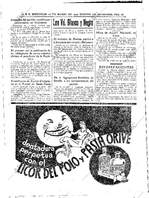 ABC SEVILLA 16-03-1932 página 16