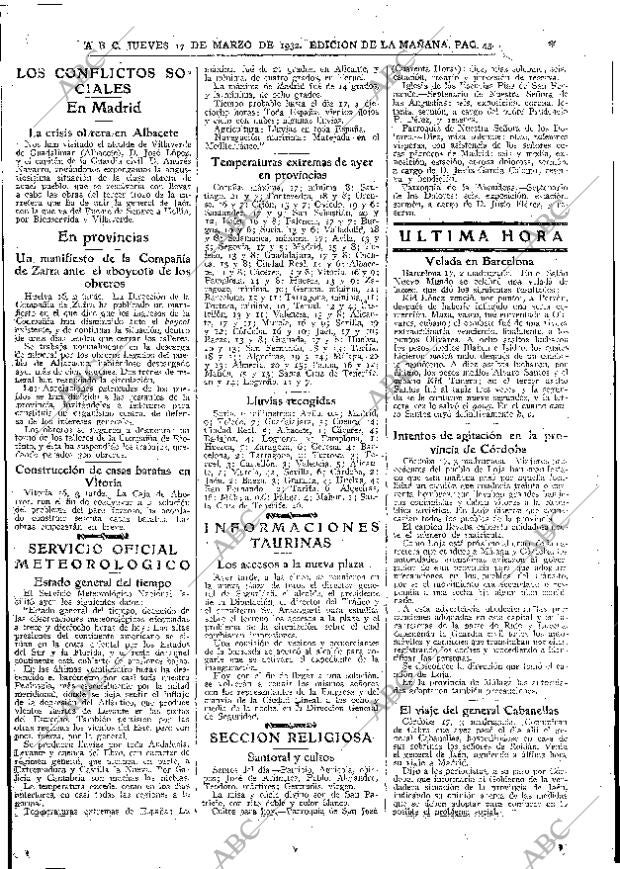 ABC MADRID 17-03-1932 página 43
