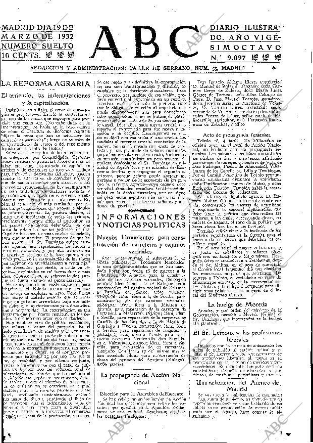 ABC MADRID 19-03-1932 página 15