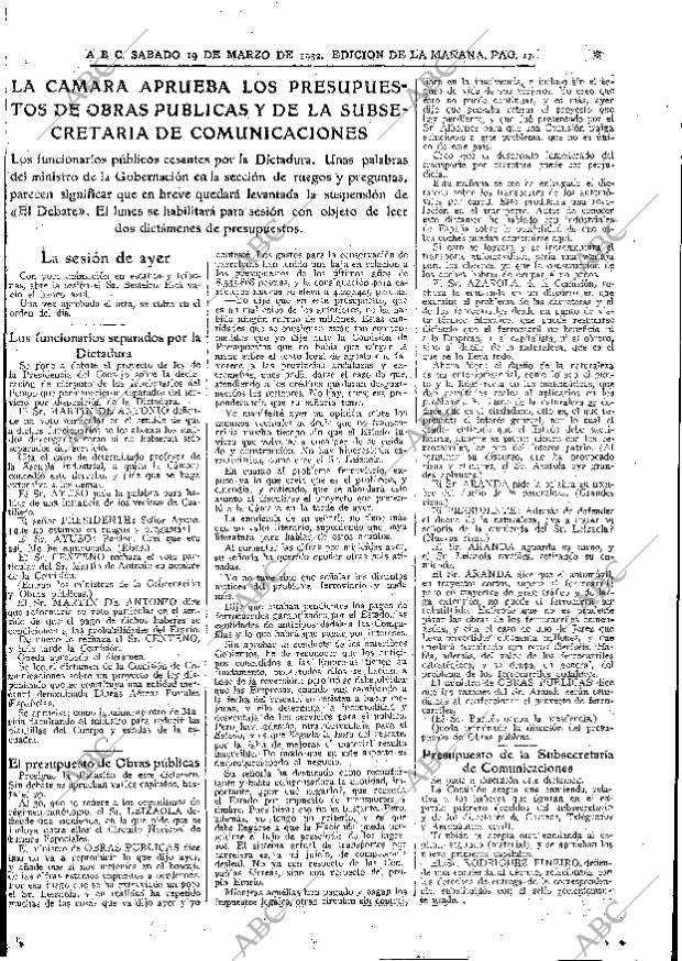 ABC MADRID 19-03-1932 página 17