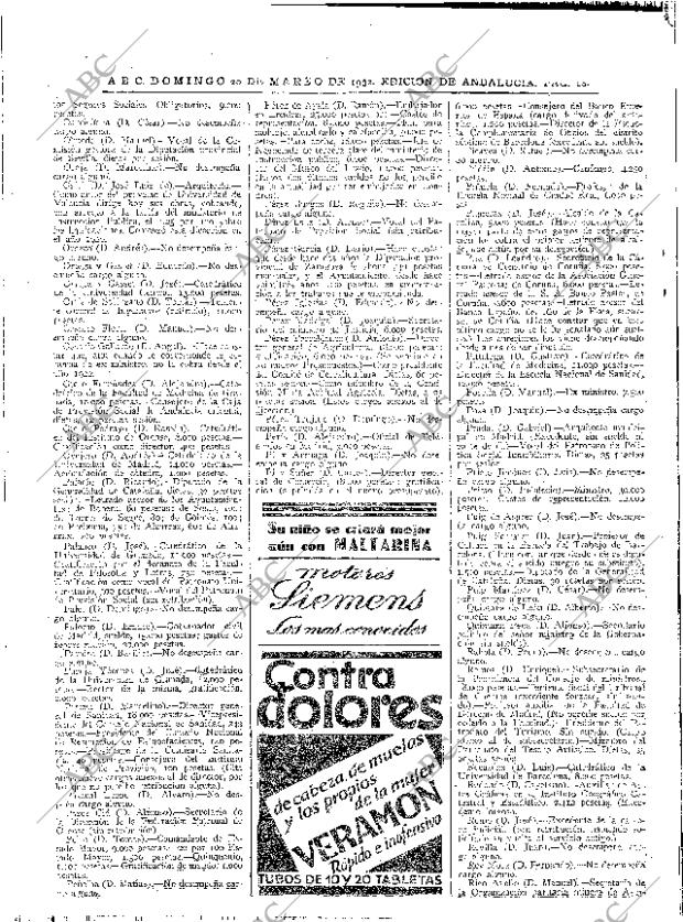 ABC SEVILLA 20-03-1932 página 28