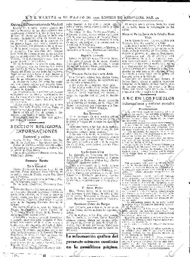 ABC SEVILLA 22-03-1932 página 40
