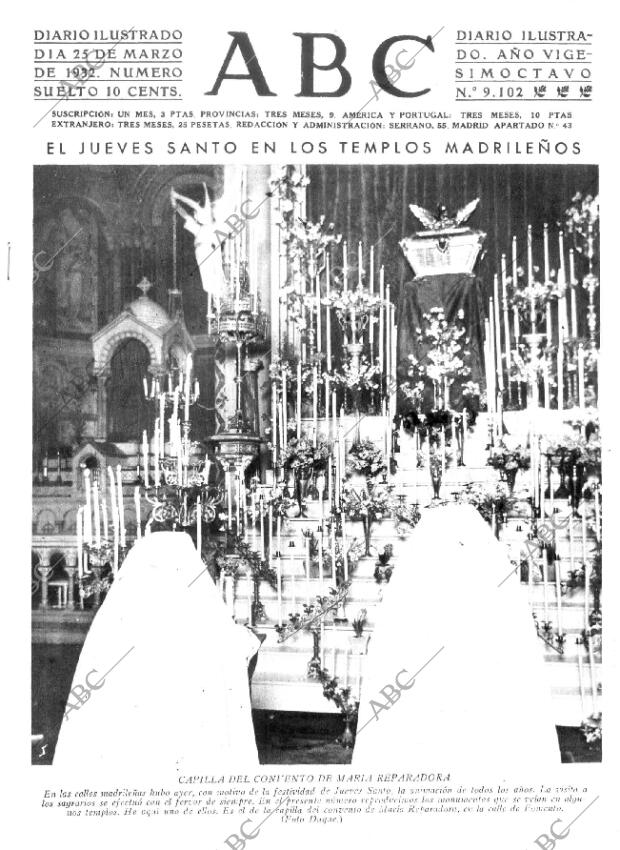 ABC MADRID 25-03-1932 página 1