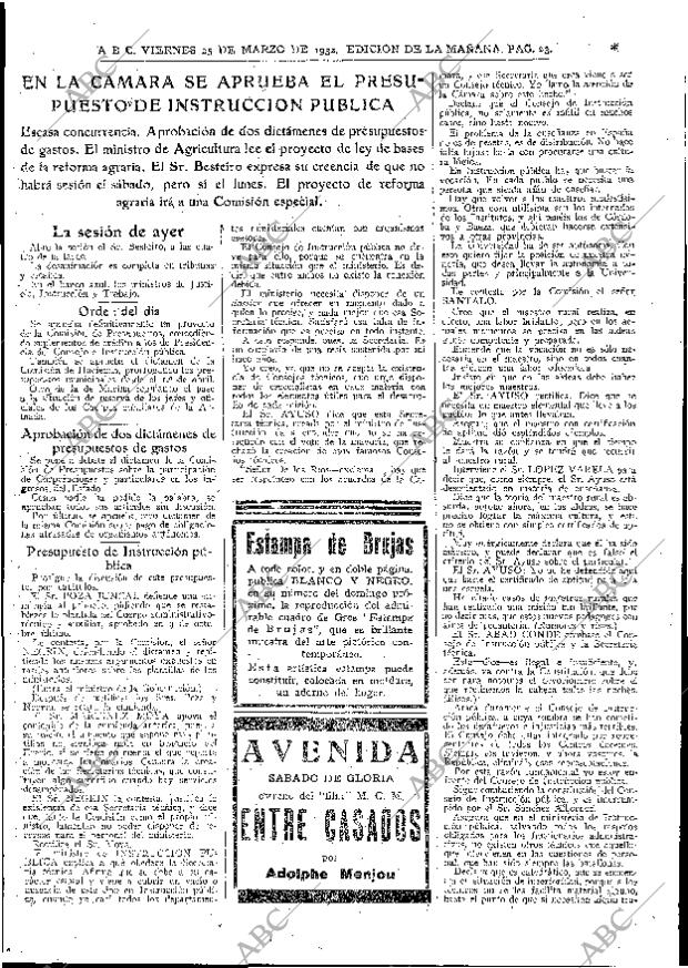 ABC MADRID 25-03-1932 página 23