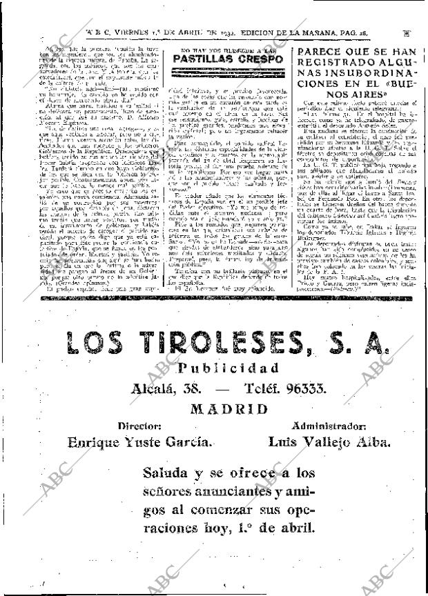 ABC MADRID 01-04-1932 página 18