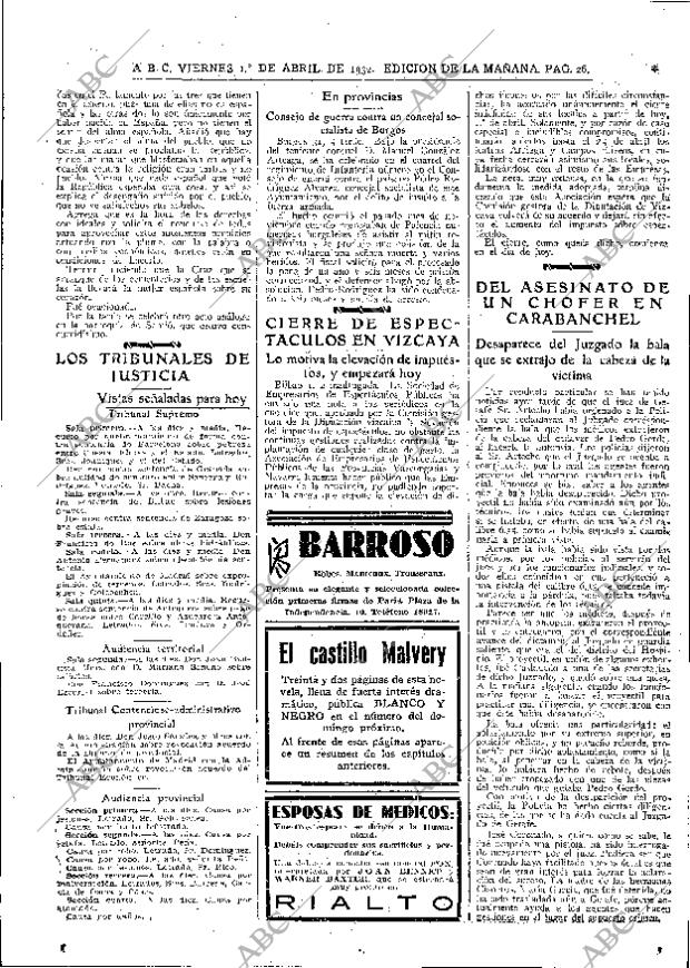 ABC MADRID 01-04-1932 página 26