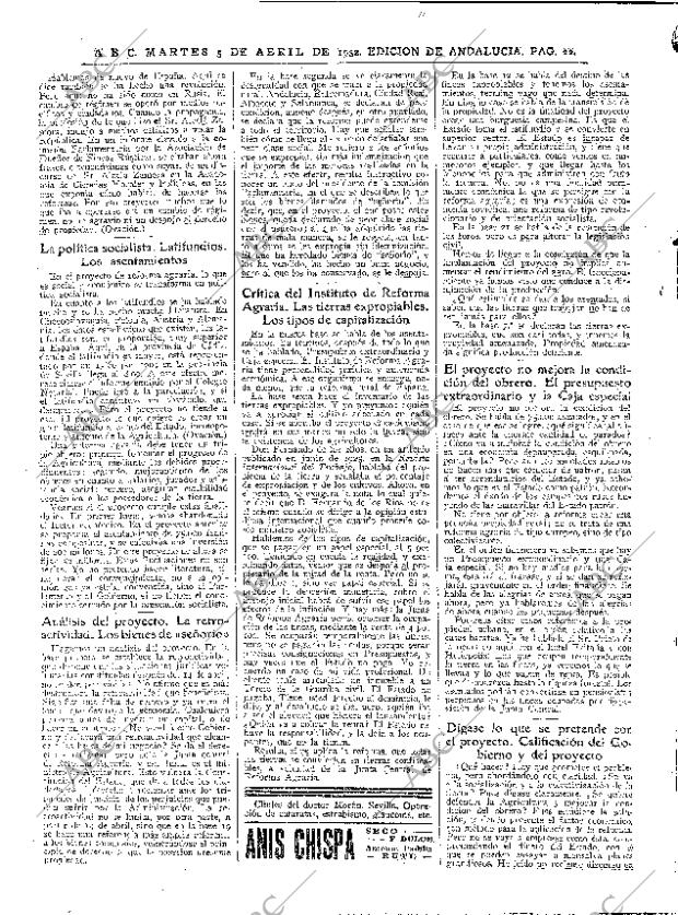 ABC SEVILLA 05-04-1932 página 22