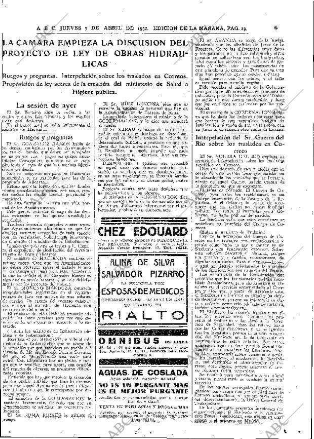 ABC MADRID 07-04-1932 página 19