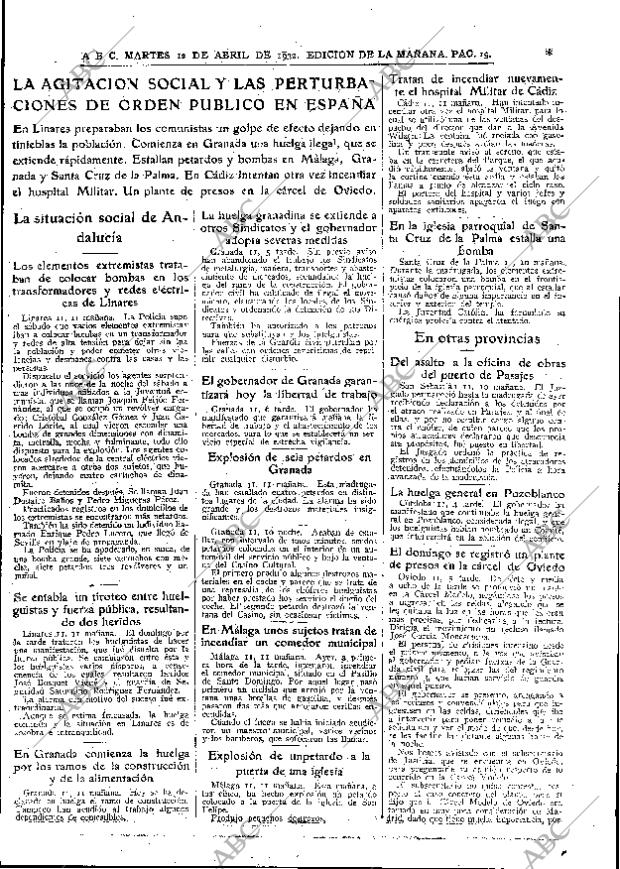 ABC MADRID 12-04-1932 página 19