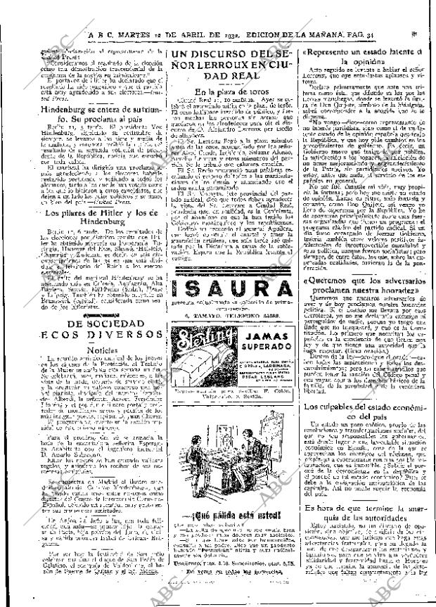 ABC MADRID 12-04-1932 página 34