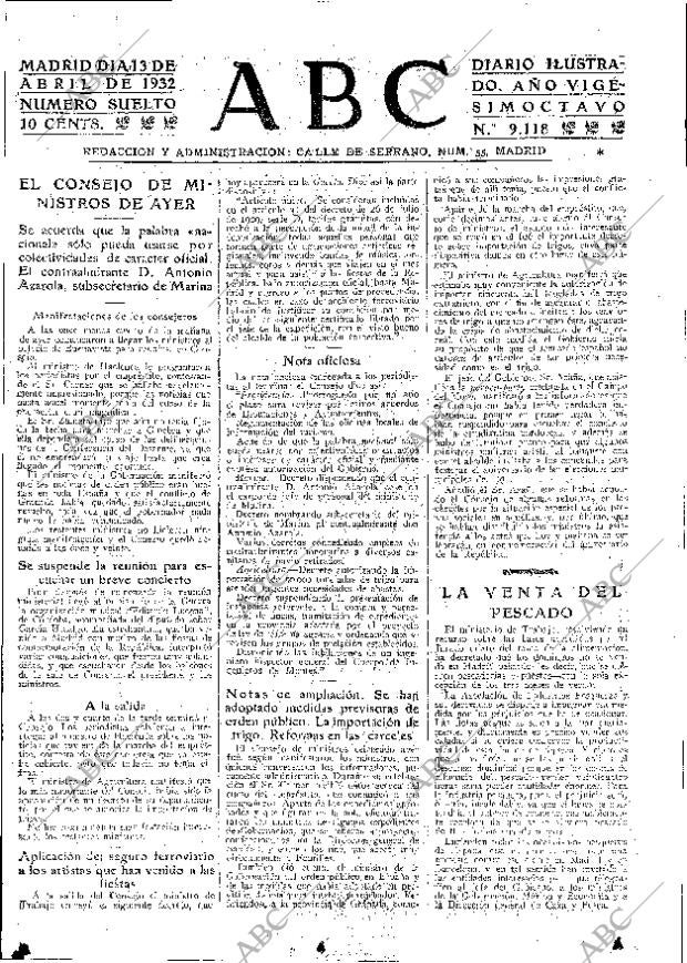 ABC MADRID 13-04-1932 página 15