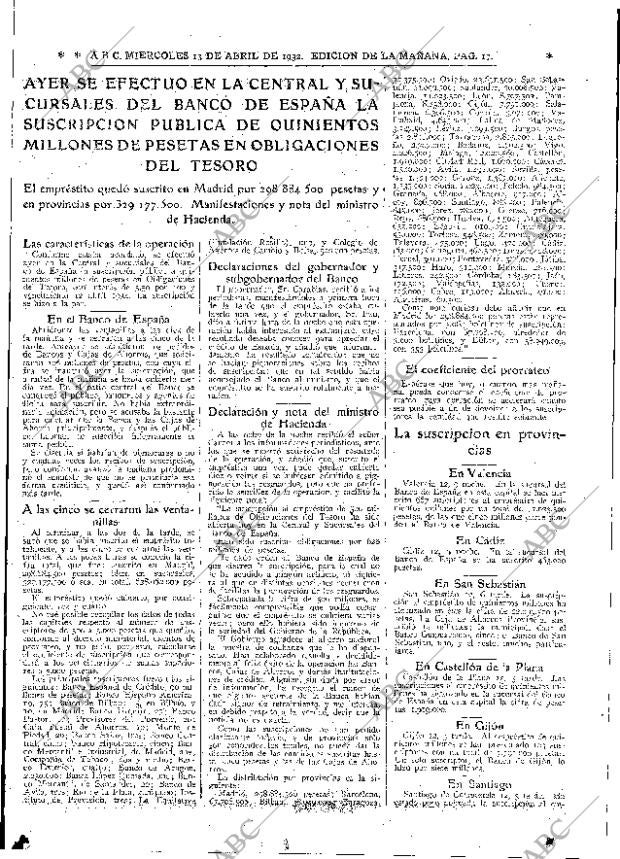 ABC MADRID 13-04-1932 página 17