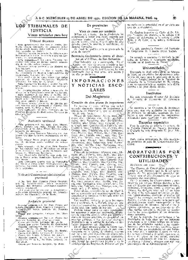 ABC MADRID 13-04-1932 página 24