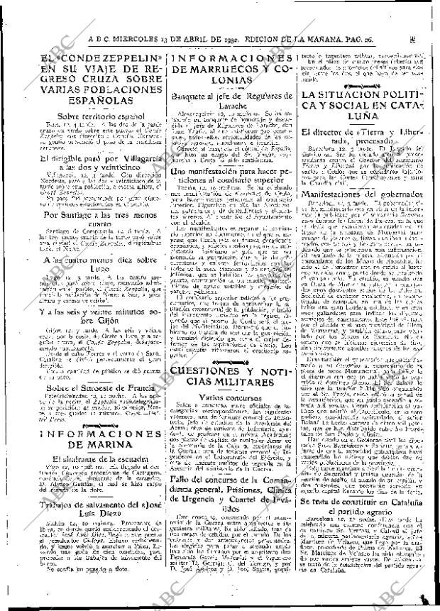 ABC MADRID 13-04-1932 página 26