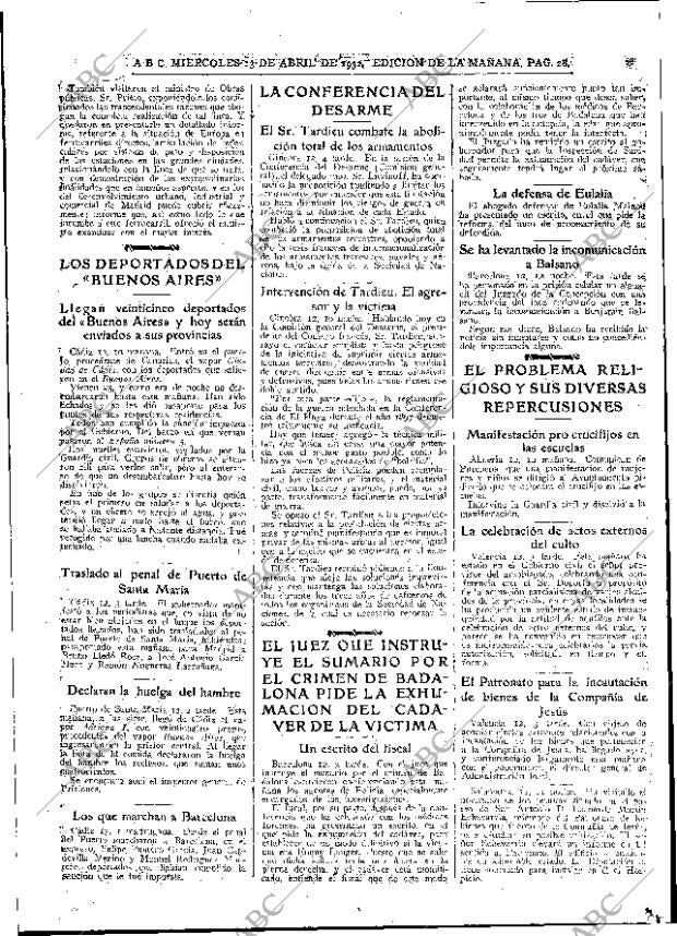 ABC MADRID 13-04-1932 página 28