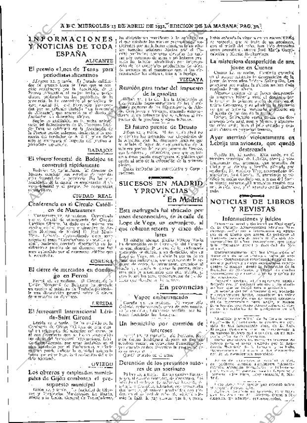 ABC MADRID 13-04-1932 página 30