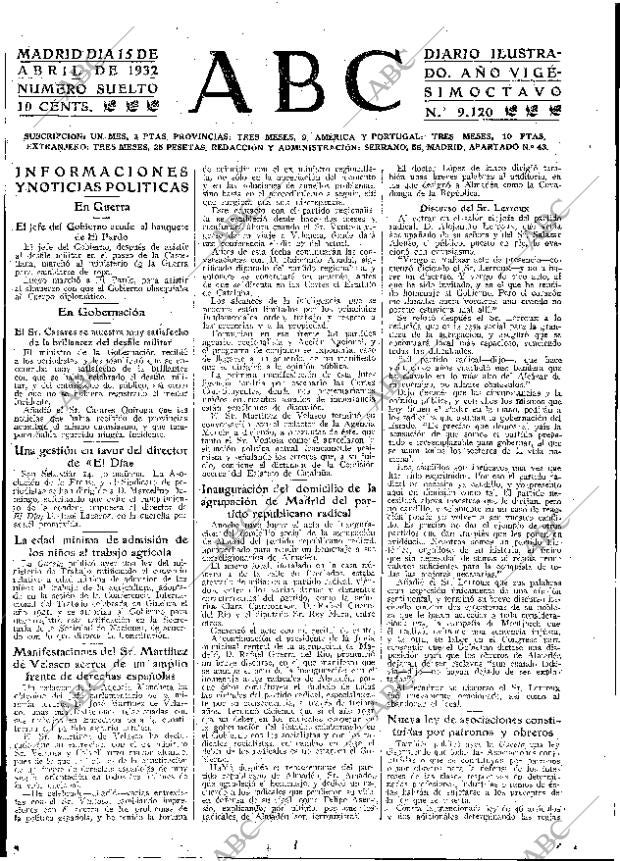 ABC MADRID 15-04-1932 página 15