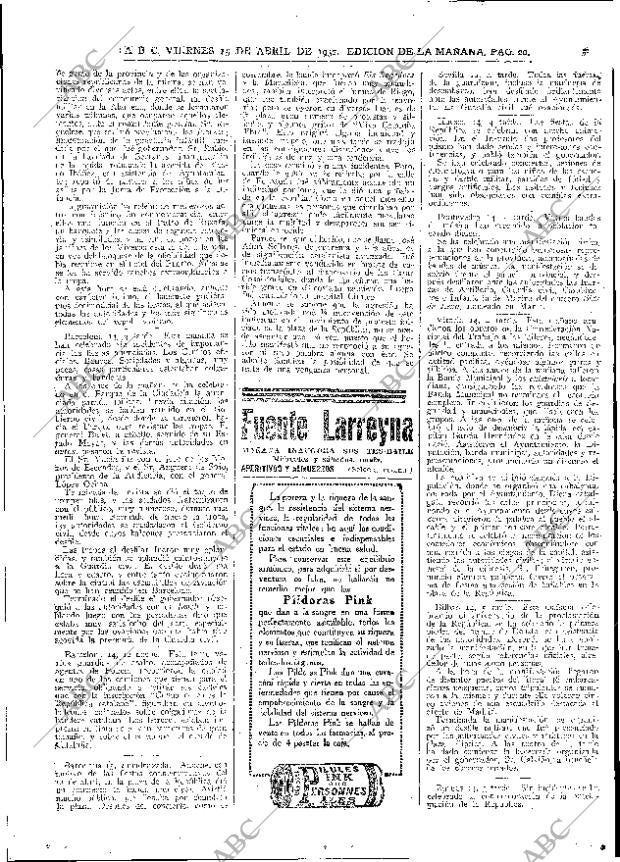 ABC MADRID 15-04-1932 página 20