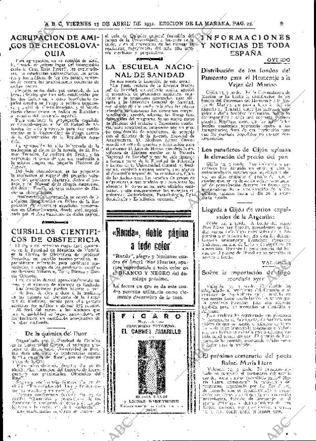 ABC MADRID 15-04-1932 página 23