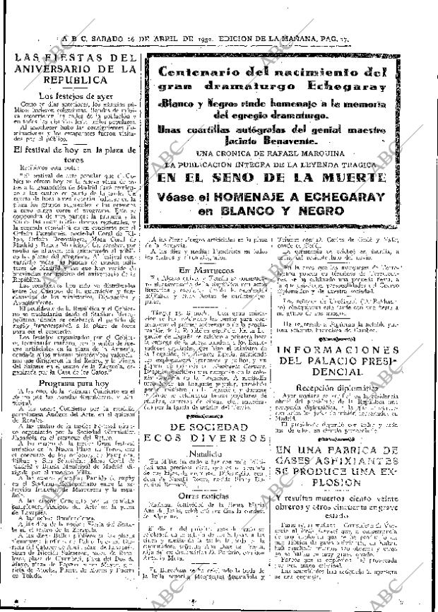 ABC MADRID 16-04-1932 página 17