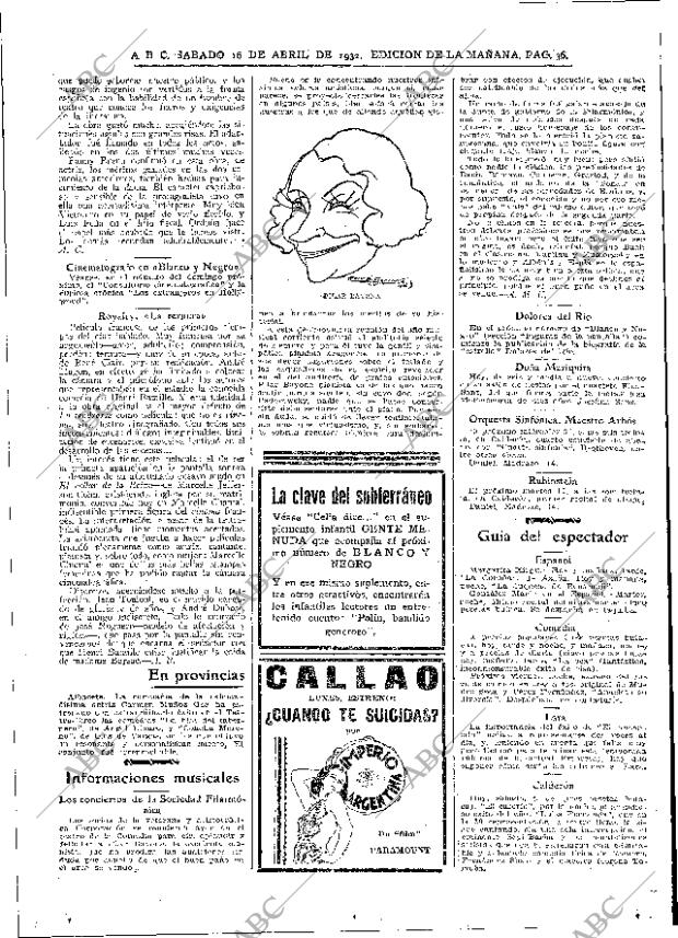 ABC MADRID 16-04-1932 página 36