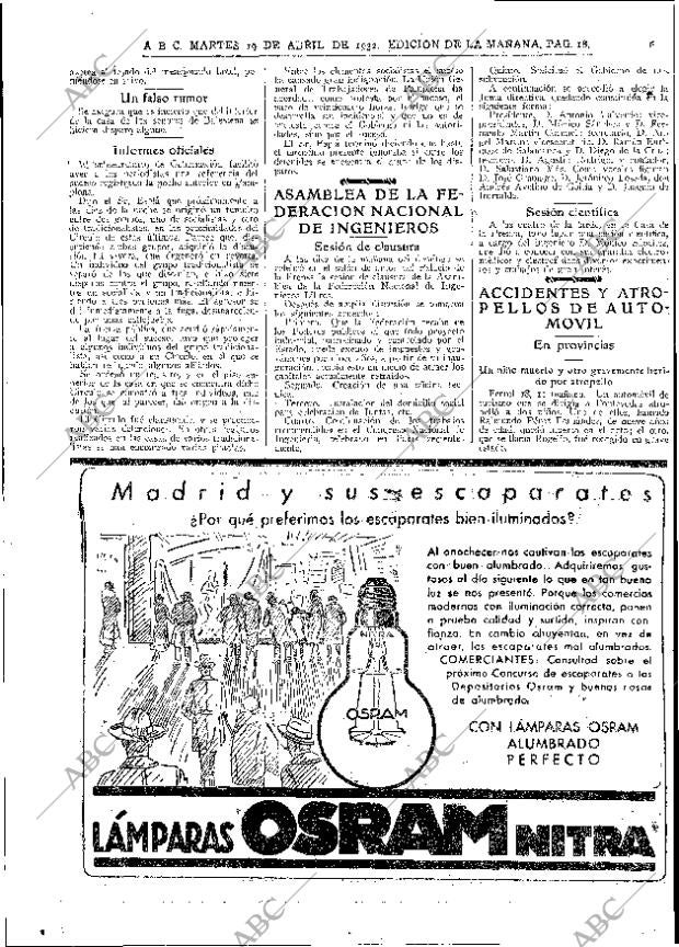 ABC MADRID 19-04-1932 página 18