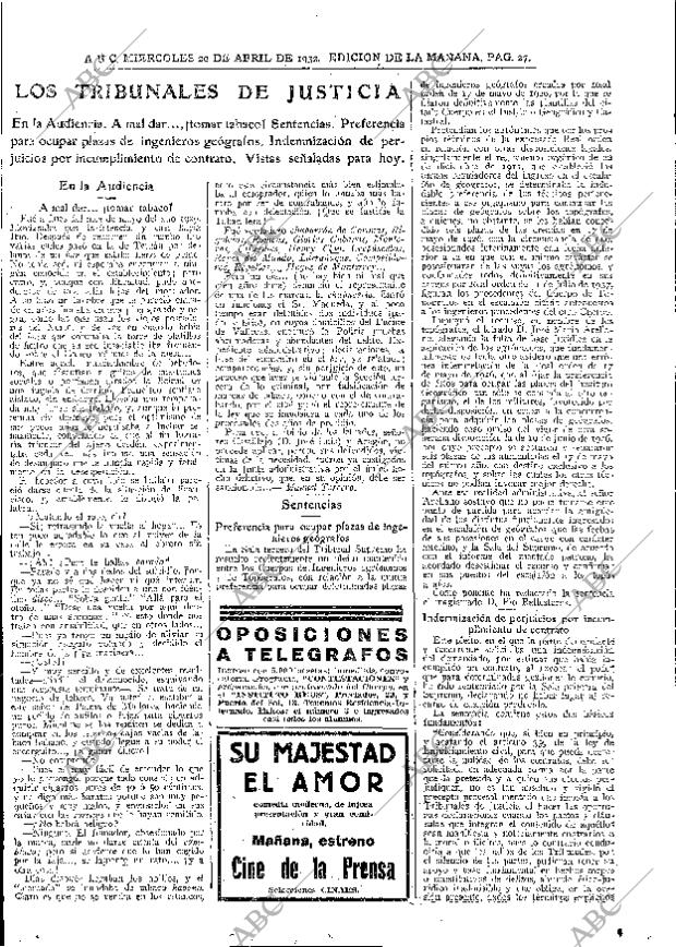 ABC MADRID 20-04-1932 página 27