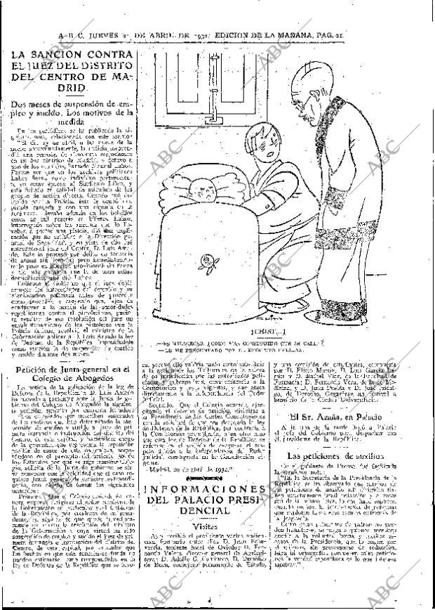 ABC MADRID 21-04-1932 página 21