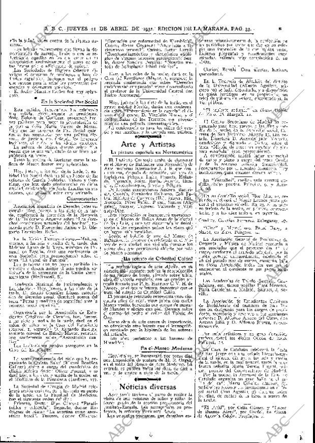 ABC MADRID 21-04-1932 página 33