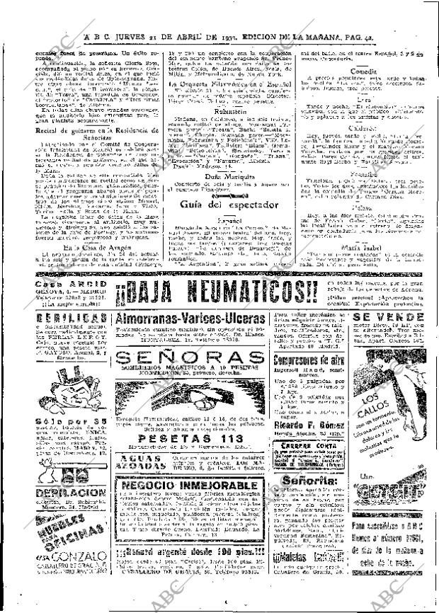 ABC MADRID 21-04-1932 página 42