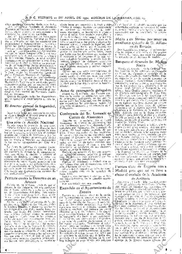 ABC MADRID 22-04-1932 página 19