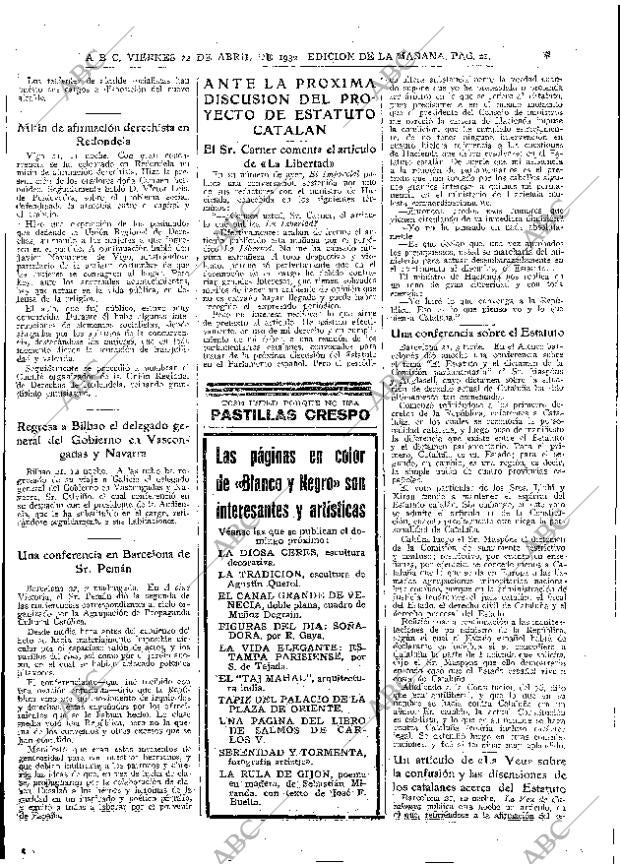 ABC MADRID 22-04-1932 página 21