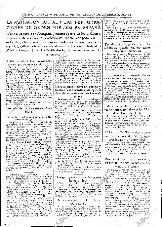 ABC MADRID 22-04-1932 página 23