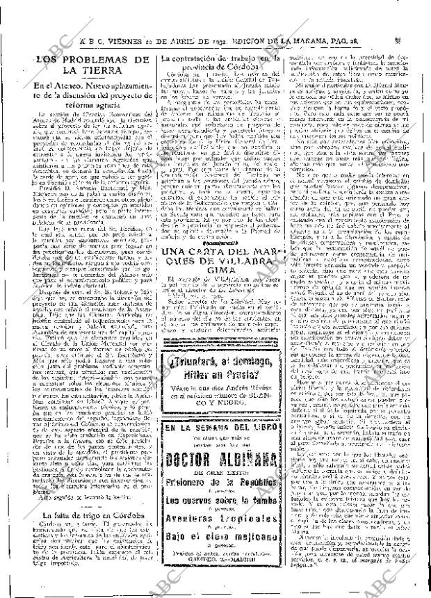 ABC MADRID 22-04-1932 página 28